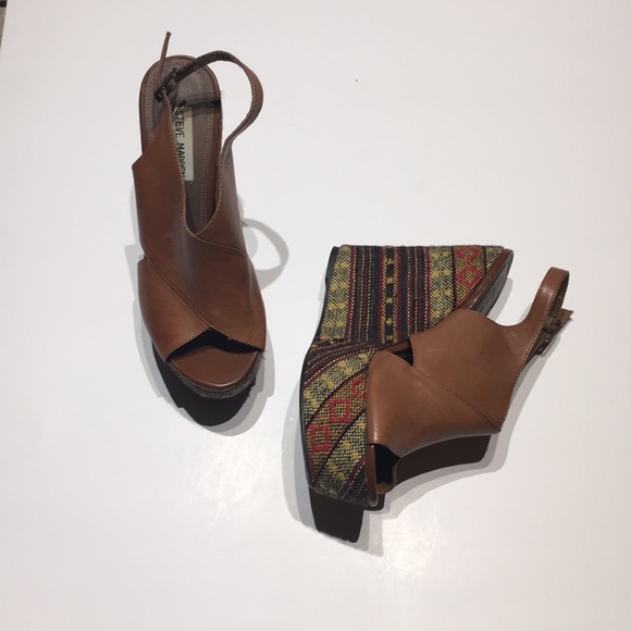 Steve Madden Shoes - Steven madden Embroidered Bohemian brown leather